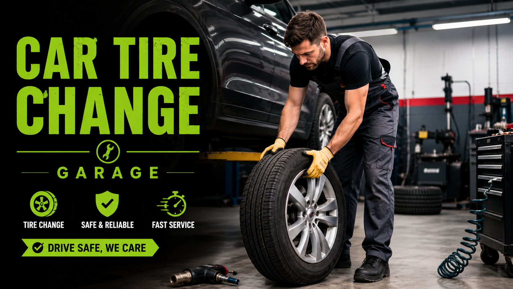 Tire Repair & Change Service in Porur Chennai by MCC Motors
